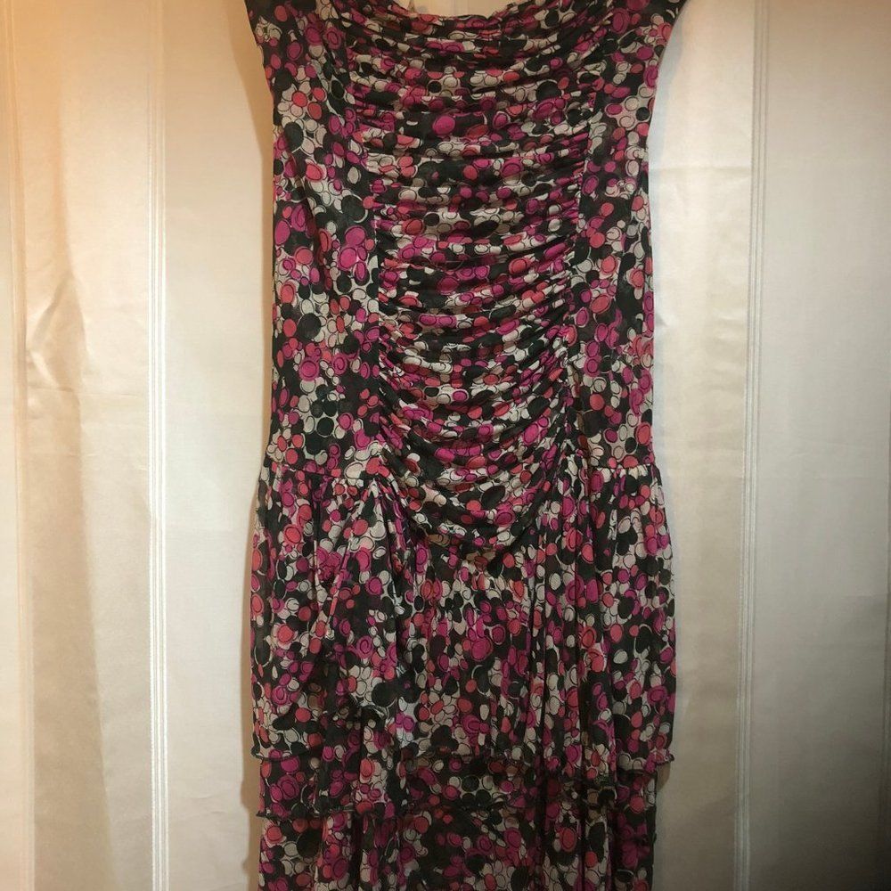 Diane Von Furstenburg Elka Strapless Dress Size 6 - Picture 3 of 4